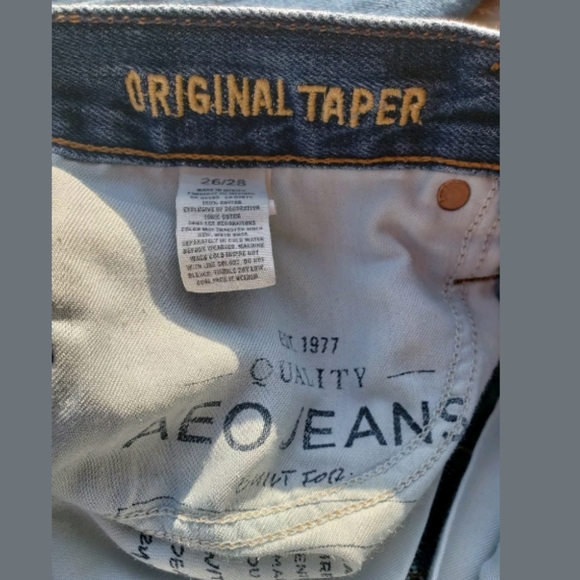 American Eagle Outfitters Taper Jeans mens 26x28 - Picture 6 of 6